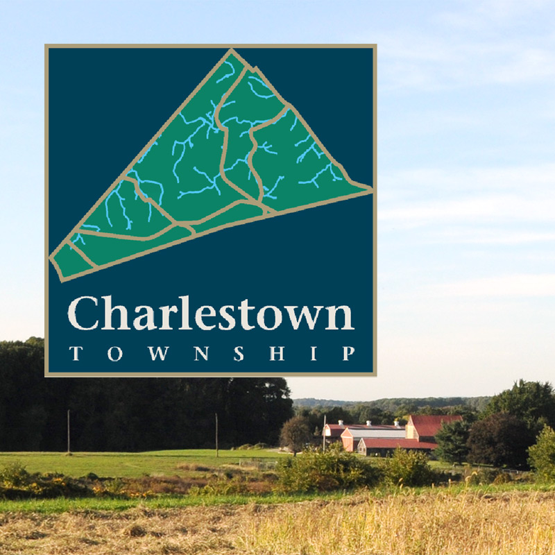 Charlestown Township Logo and Brightside Farm, part of the Charlestown Township Parks System